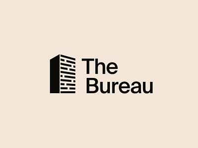 The Bureau logo concept architecture brand identity branding building document encryption information investigation journalism logo logo design minimal modernist report swiss visual identity