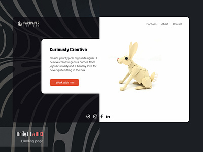 Daily UI #003 - Landing page dailyui dailyui003 landingpage ui ui design