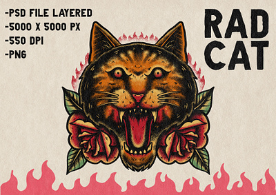 rad cat illustraton animal artist artwork cat dark art design illustration label packaging labeldesign photoshop poster poster art poster design product product design stipple tshirtdesign