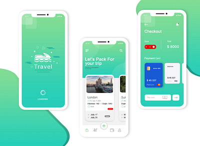 travel app. android app appdesign apps design ios iphone mobile photoshop ui ux