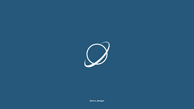 Planet app art branding design flat icon illustration logo minimal vector