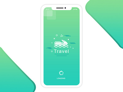 Travel app loading page android app appdesign apps design ios iphone mobile photoshop ui ux