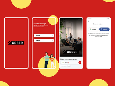 Sign up and Sign in Flow For Customer Food Delivery App food app food delivery app uiuxdesign