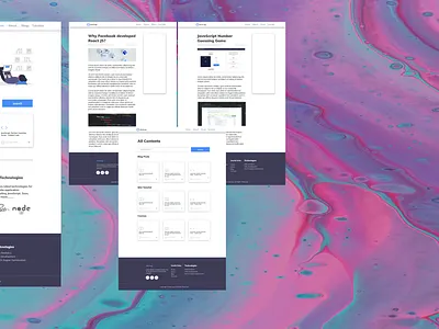 devLog - Online Tutorial platform for developers design ui web
