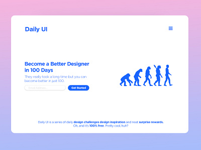 Landing Page 100 days challenge dailyui dailyui 003 design landing page concept landing page design webpage