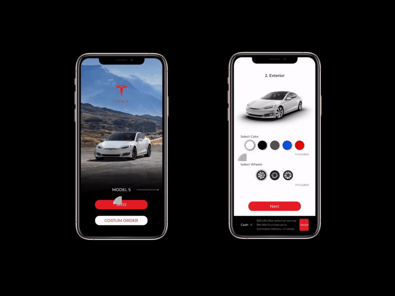 Tesla app ui design concept by Adi Surya on Dribbble