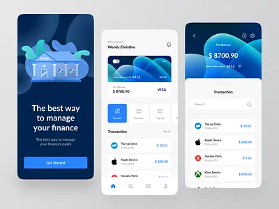Ginko - Finance Mobile App app bank banking banking app clean credit card design finance finance app financial fintech illustration mobile mobile app mobile app design mobile banking money ui ui design ux