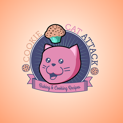 Cookie Cat Attack illustration logo