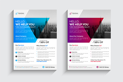 Modern & Creative Business Flyer Design Template mondolsgraphic pamphlet