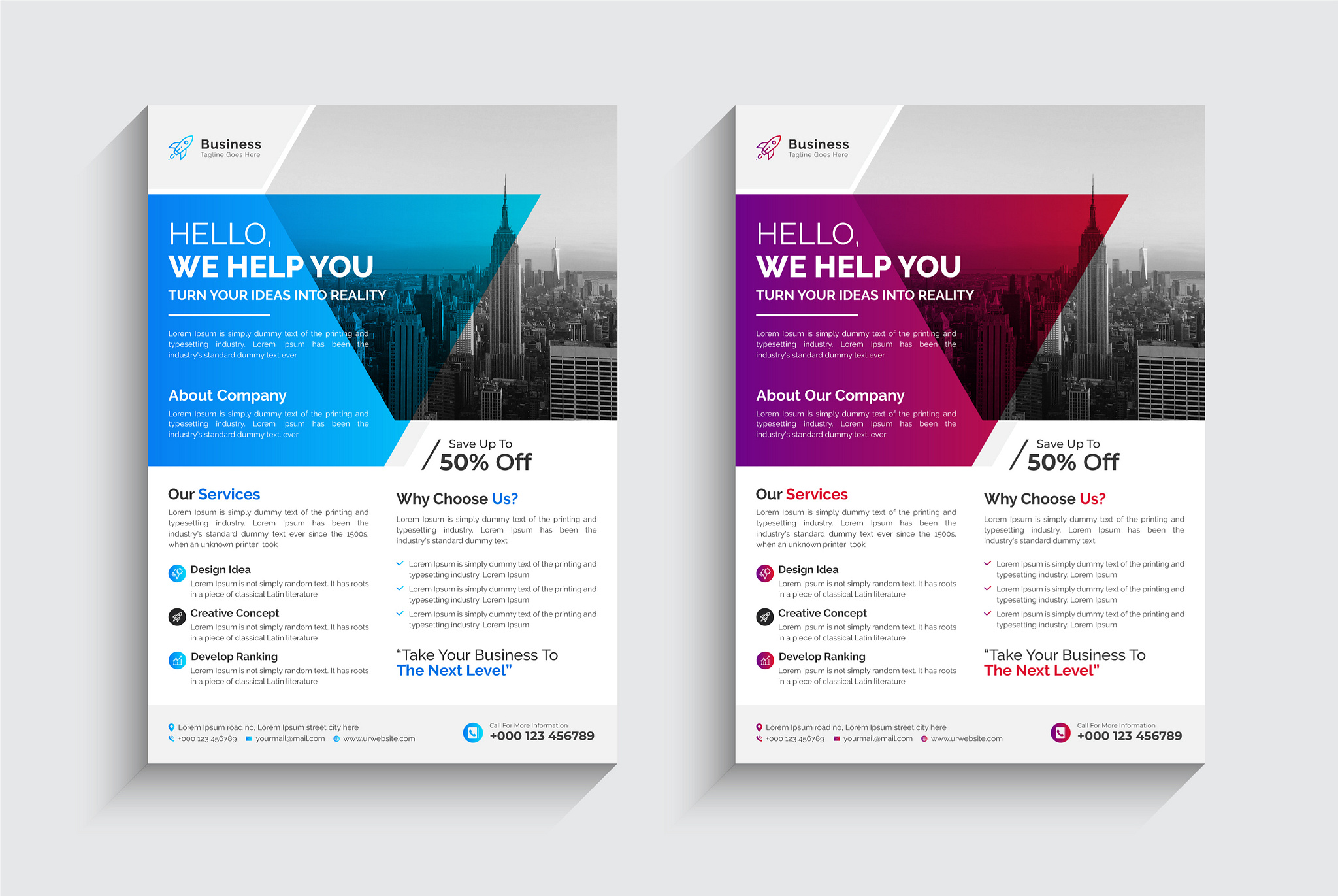 Modern & Creative Business Flyer Design Template by Rasel Mondol on ...