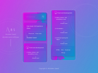 Life Experience (Dliex) ePink - Mobile animation app css design html javascript link links mobile responsive ui user experience (ux) user interface (ui) ux web