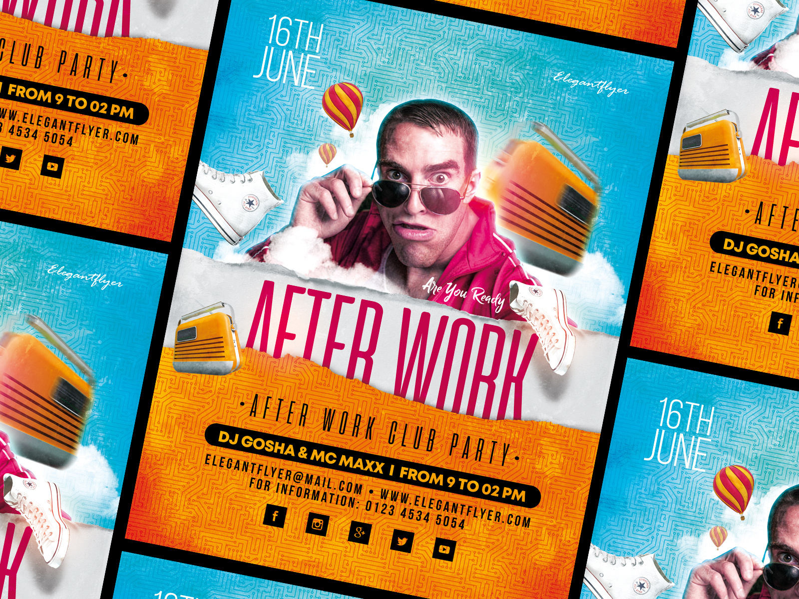 Example of Club – PSD Flyer Template