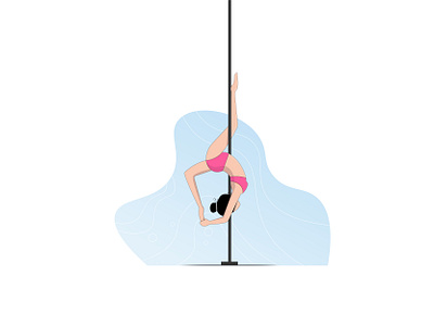 Pole Dance design flat illustraion illustration illustration art illustrations illustrator minimal vector vector art vector illustration vectorart vectors