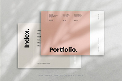 Portfolio Template branding brochure business catalogue clean downtown elegant free magazine modern portfolio portfolio site template