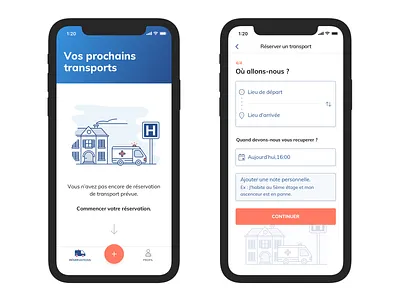 Ambulance ambulance app calendar icon illustration mobile order stepper ui
