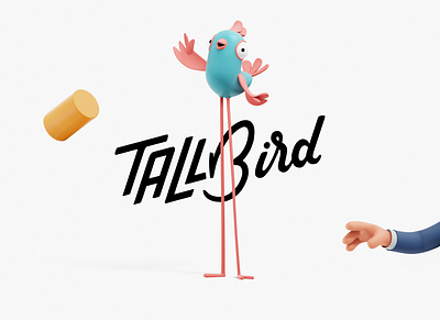 Tallbird brand branding concept design handmade handtype identity logo type typography