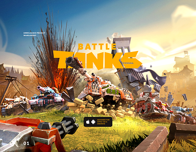 Battle tanks mobile game art design game interface mobile tanks ui ux wargaming