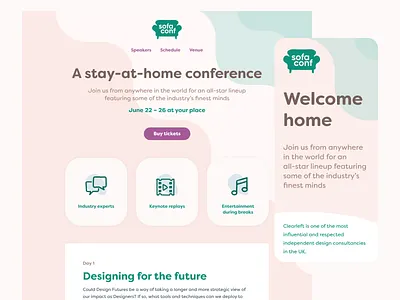 Sofaconf visual direction figma multiplayer teamwork visual design web design