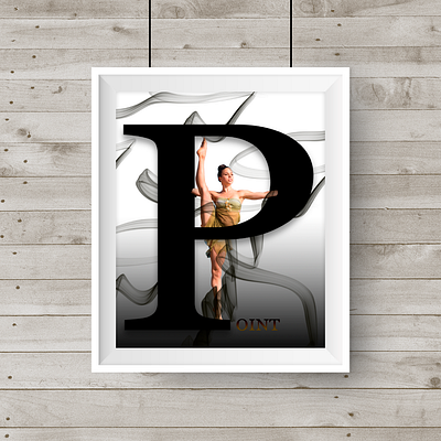 Point_ballet art black cover art dance dancer decor decoration art design grey interior letter picture point poster wall art