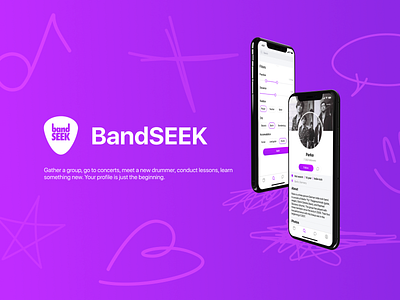 Social app for musicians app branding clean concept design figma ios logo mobile music rock social ui