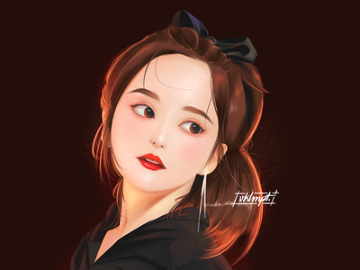 🍇 art character cute drawings fanart girl girl character illustration ipadpro procreate redvelvet yeri