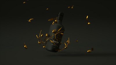 Genius Olive Oil 3d art cinema4d design food gold illustration industrial istanbul modelling octane oil