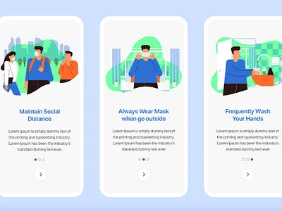 On-Boarding Coronavirus Mobile App Illustrations Concept. coronavirus coronavirus illustrations coronavirus mobile app covid 19 illustrations covid 19 mobile app covid19 covid19 illustrations covid19 mobile app ecommerce app illustration illustrations mobile cart ui mobile ui on boarding screens onboarding onboarding illustration onboarding screens onboarding ui people illustrations