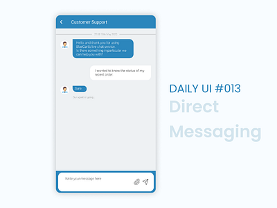 Daily UI #013 chat app daily ui daily ui 013 dailyui013 direct message direct messaging messenger app ui uidesign uiux ux