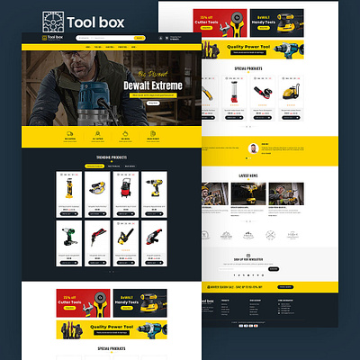 ToolBox – Drill Tools & Equipment – eCommerce Responsive Theme drill tools ecommerce opencart prestashop responsive shopify templatetrip toolbox tools equipment woocommerce wordpress