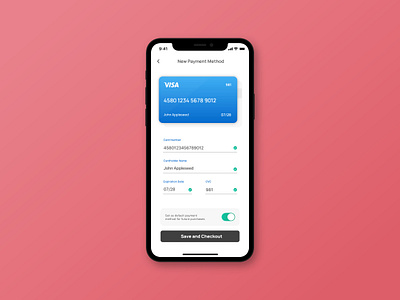 Daily UI Credit Card Checkout Challenge checkout daily ui dailyui dailyui 002 design illustration ios payment payment form payment method ui ui daily ux