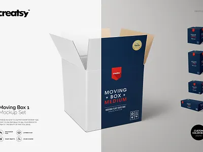 Moving Box 2 Mockup Set app app design design design app illustration web website website concept