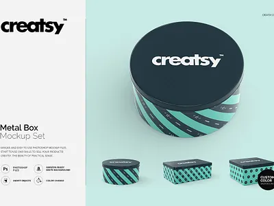 Metal Box Mockup Set app app design branding design design app illustration web website website concept