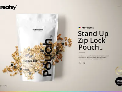 Stand Up Pouch 2 Mockup Set app app design design design app illustration web website website concept