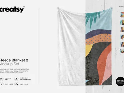 Fluffy Blanket Mockup Set 2 app app design branding design design app illustration web website website concept