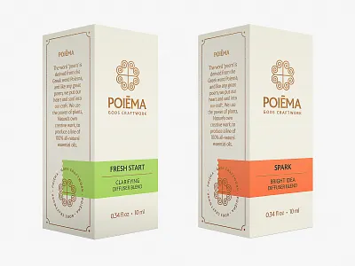 Poiēma Diffuser Collection aromatherapy brand branding design diffuser essential oil essential oils packaging poiema