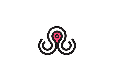 Octoplace bold branding design location logo minimalist place placeholder
