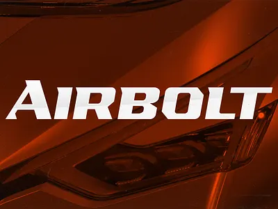AIRBOLT - futuristic racing font clever flat font lettering logo logo designs modern simple simple designs typeface vector