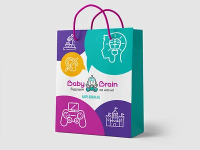 logo & Identity 4 baby brain brand branding logo logo design