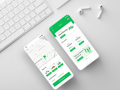 Driver Booking App android app design car driver clean concept creative design driver driver app driver book driver booking hiring ios mobile app mobile app design ruck driver ui uiux ux