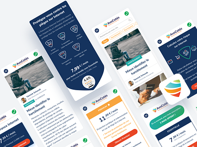 Avocotés - ADLP Assurances assurance avocoté branding design internet mobile responsive website risk security site ui