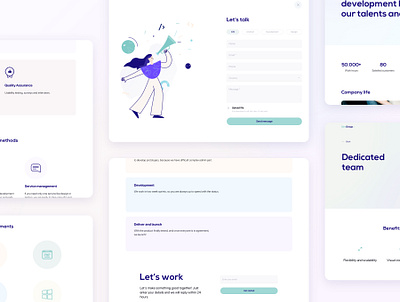 Corporate website Design Template corporate design design design system illustrations interface it company sketch tech template ui ui kit uidesign ux web website