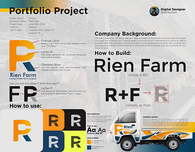 Rien Farm branding design illustration illustrator lettering logo minimal type ui vector