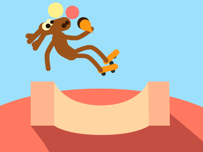 Oh Deer! Time For Backflip and Icecream animation backflip deer icecream moho