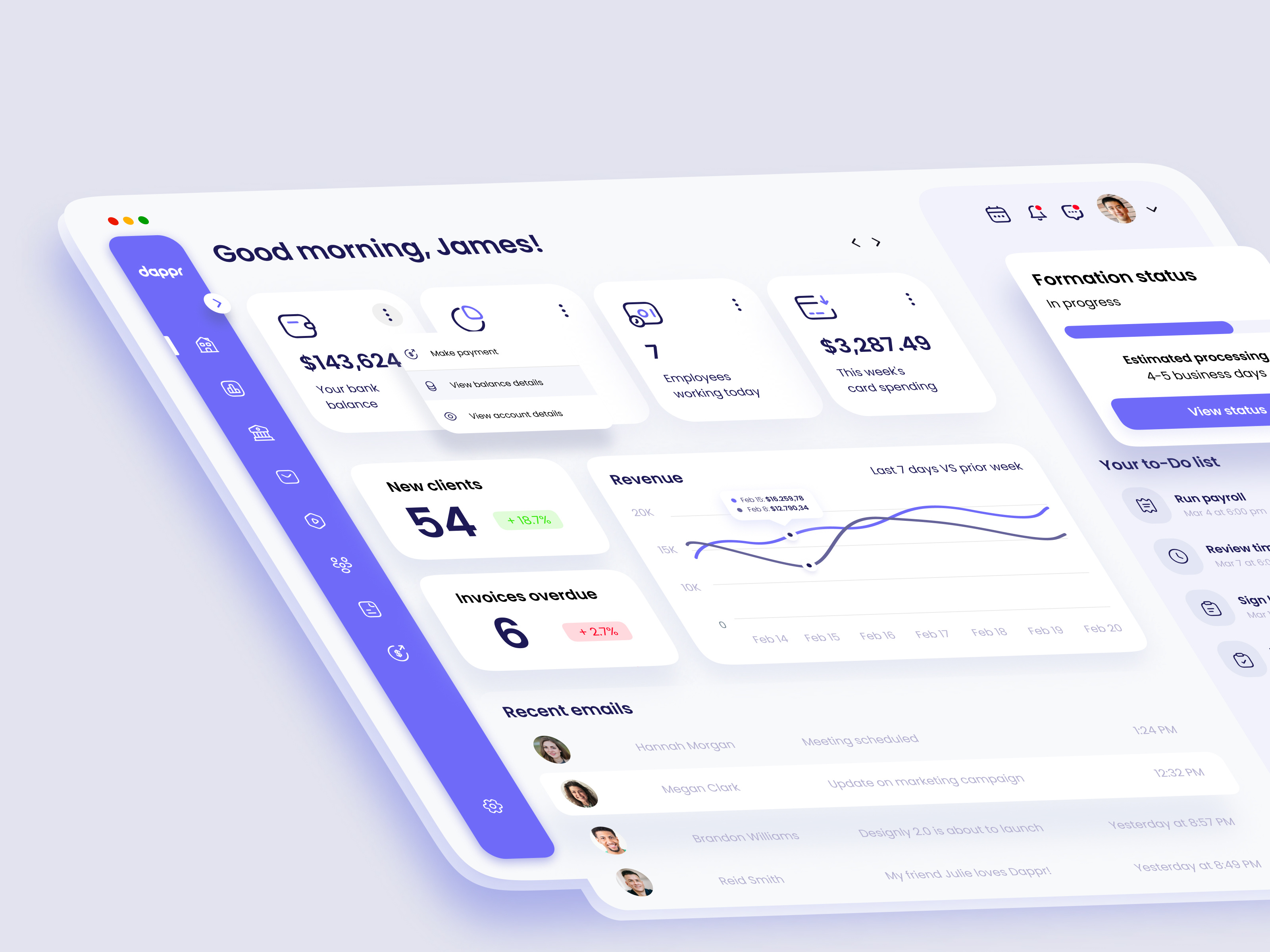 Finance And Hr System Dashboard Design By Ghulam Rasool 🚀 For Cuberto On