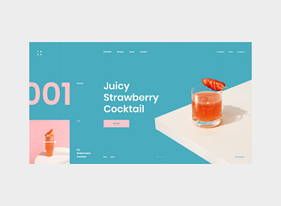 #87 Shots for Practice bar blue clean cocktail concept design drink graphic homepage hot minimalism slider summer ui ux web webdesign website