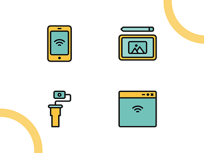 Internet Of Things adobe illustrator cc affinitydesigner design dribbble flat icon iconography illustration madewithaffinty vector