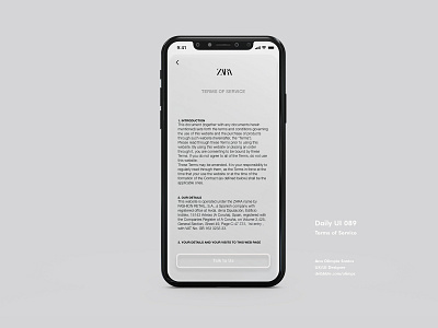 Terms of Service #089 DailyUi Challenge app appdesign dailyui dailyui089 dailyuichallenge design gradient interface interfacedesign ui uidesign xd