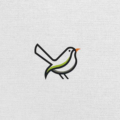 Common Tailor bird branding design flat icon illustration illustrator logo logos logoshape vector