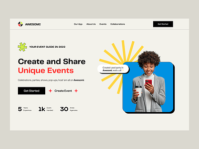 Event Platform - Homepage design e ccomerce eccomerce event event platform hero section homepage landing page ui ui design ux web design website