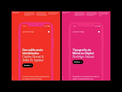 Aprender Design – Promotion posters branding design digital digital design graphic design haas grotesk typography ui visual design web